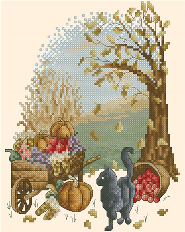 (image for) Four Seasons Cats Autumn Walk
